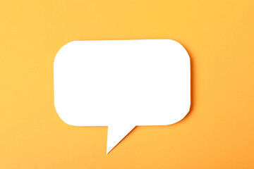 Speech bubble on color background text palce- Image