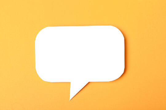 Speech bubble on color background text palce- Image