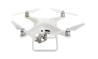 Transparent PNG Drone UAV In Flight.