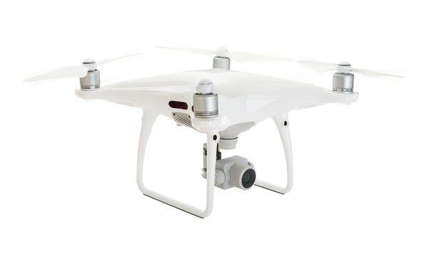 Transparent PNG Drone UAV In Flight.