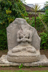 The statues in the Singosari temple area