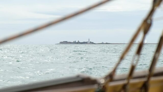 Hurst Castle from the sea, UK