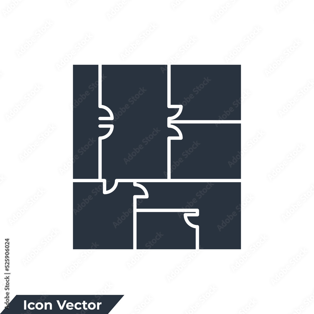 Poster floor plan icon logo vector illustration. blueprint architecture symbol template for graphic and web