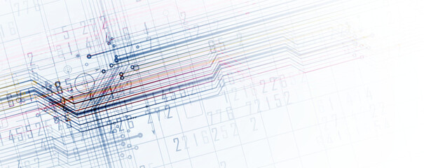 Technology data background, idea of global business solution