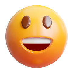 Fototapeta premium emoji 3d icon.