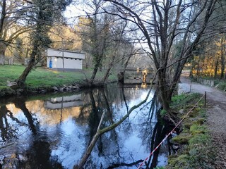 Cauce del río Parga en Baamonde, Galicia
