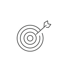 Bullseye Arrow icons  symbol vector elements for infographic web