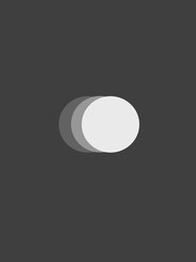 moon and clouds minimal art