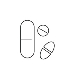 Vitamins, food supplement icons  symbol vector elements for infographic web