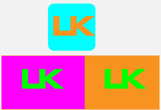 vector alphabet set .UK leter  loho . vector 