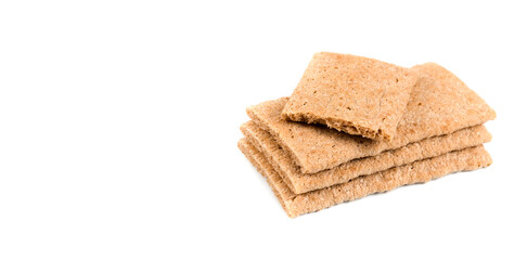bread on a white background