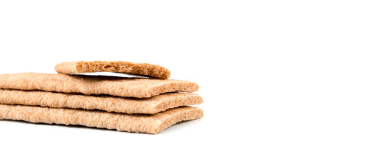 bread on a white background