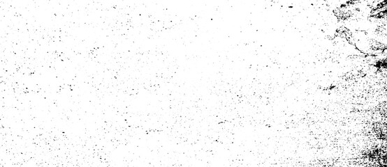 Abstract vector noise. Small particles of debris and dust. Distressed uneven background. Grunge texture overlay with fine grains isolated on white background. Vector illustration. EPS10.