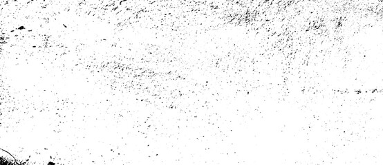 Abstract vector noise. Small particles of debris and dust. Distressed uneven background. Grunge texture overlay with fine grains isolated on white background. Vector illustration. EPS10.