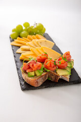 Peruvian andean Cheese platter antipasti snack food