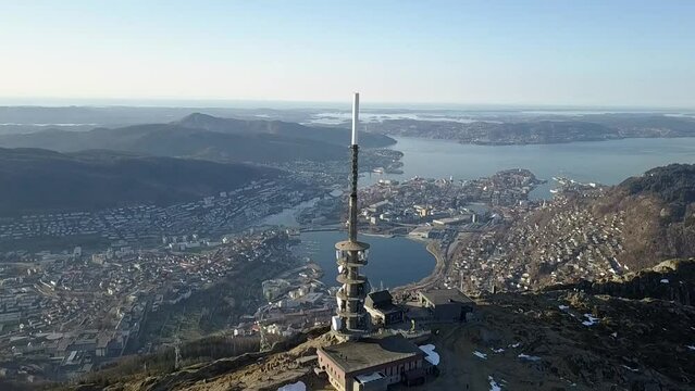 Ulriken radio tower, Bergen, Norway