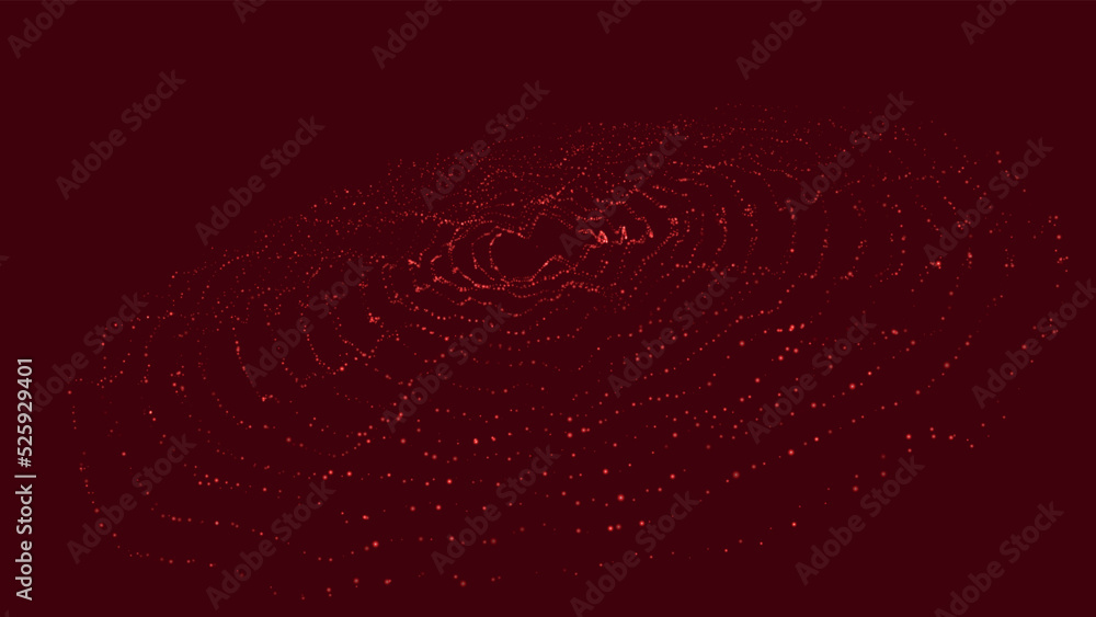 Poster abstract vector technology background. big data digital code. futuristic dots background. vector ill
