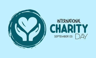 Vector illustration design concept of international day of charity observed on every september. - Powered by Adobe
