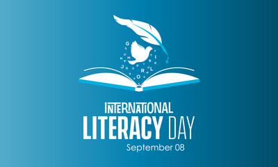 Vector illustration design concept of international literacy day observed on every september. - Powered by Adobe