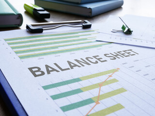 Balance Sheet is shown using the text