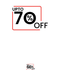 upto 70 percent discount vector, 70 percent off vector typography, 70 percent discount