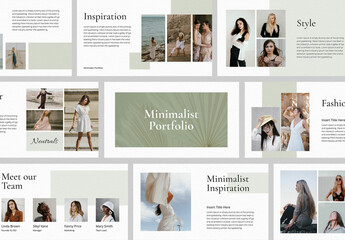 Minimalist Portfolio Presentation Layout