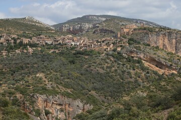 Obraz premium Alquézar, un des plus beau village d'Espagne