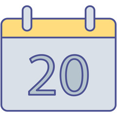 Calendar Isolated Vector icon which can easily modify or edit

