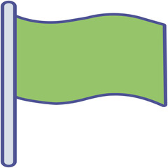 Obraz premium Flag Isolated Vector icon which can easily modify or edit