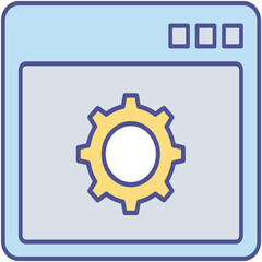 browser setting Isolated Vector icon which can easily modify or edit


