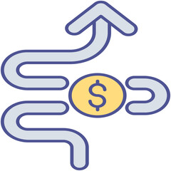 dollar valuation Isolated Vector icon which can easily modify or edit


