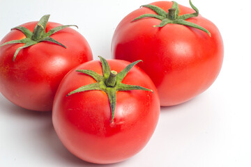 tomatoes isolated on white