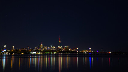 Toronto skyline at night