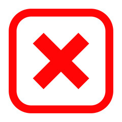 Fototapeta premium Close icon.