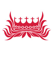 Königin Krone Rote Haare 