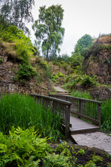 Fossil Grove in Glasgow on a summers day