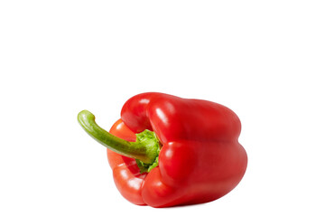Red pepper on white background