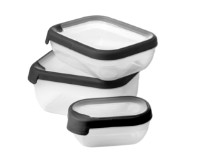 Empty food plastic container