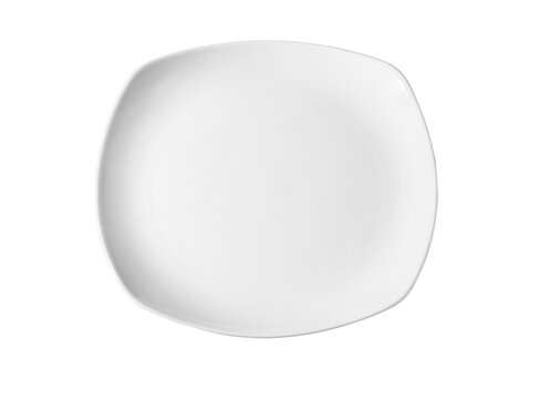 white plate on transparent background