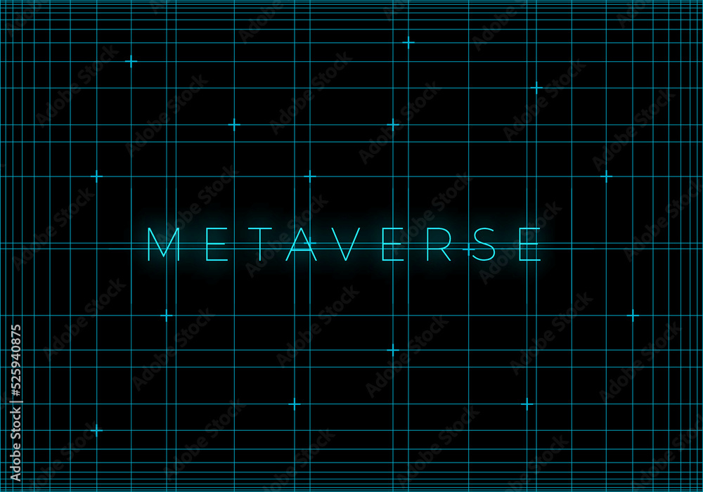 Aufkleber abstract metaverse world map concept with neon lines. vector illustration of virtual reality. futuri