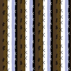 Sewing patch stitches seamless stripes pattern for wrapping paper and clothes print and kids accessories