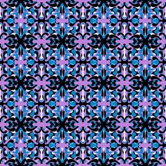 Fototapeta premium Abstract floral seamless ethnic ornaments pattern for fabrics and textiles and packaging and wrapping paper