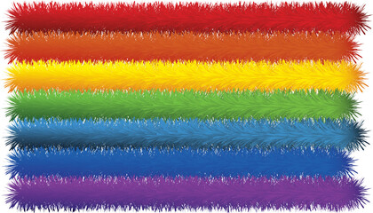 Lgbtti gay lesbian pride fur flag