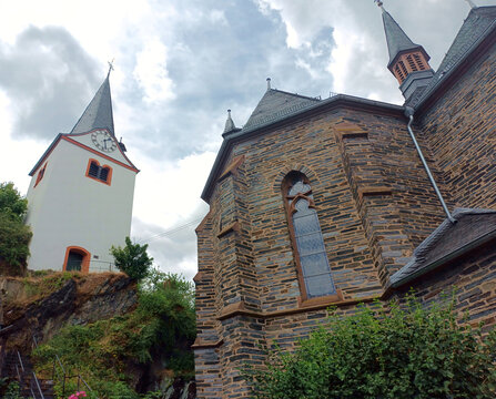 Kirche von Veldenz im Hunsrück, nähe Mosel  im Landkreis Bernkastel-Wittlich, Rheinland-Pfalz