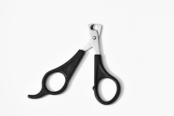 Nail clipper for dogs on a white background