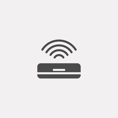 Air conditioner vector icon sign symbol