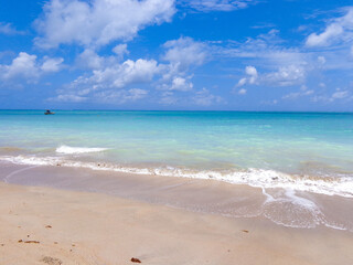 beach and sea Praia de Japaratinga Alagoas Nordeste Brasil