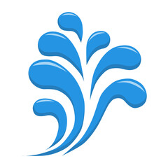 water splash icon or logo.