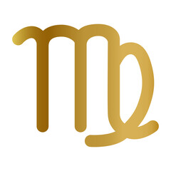 Virgo icon, zodiac signs.