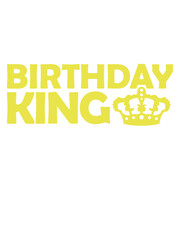 Birthday King Party Logo 